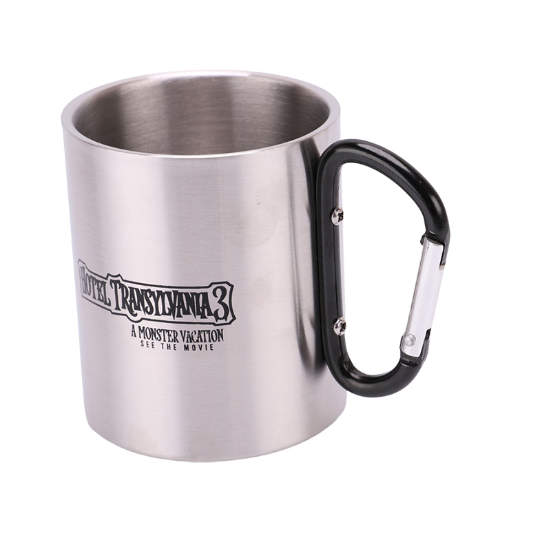 Stainless Steel  Carabiner Handle Mug